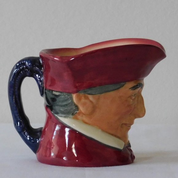 Miniature 3 1/4 Inch English Royal Doulton The Cardinal Character Toby Jug - Picture 7 of 7